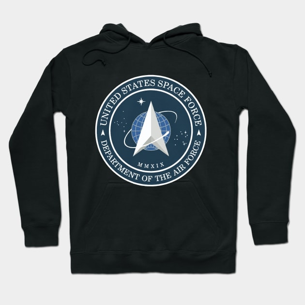 Space Force Insignia, From Official USSF Seal,  Logo Hoodie by VintageArtwork